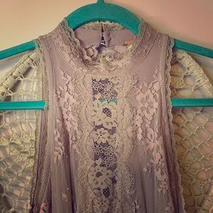 Pink Lace Free People Dress